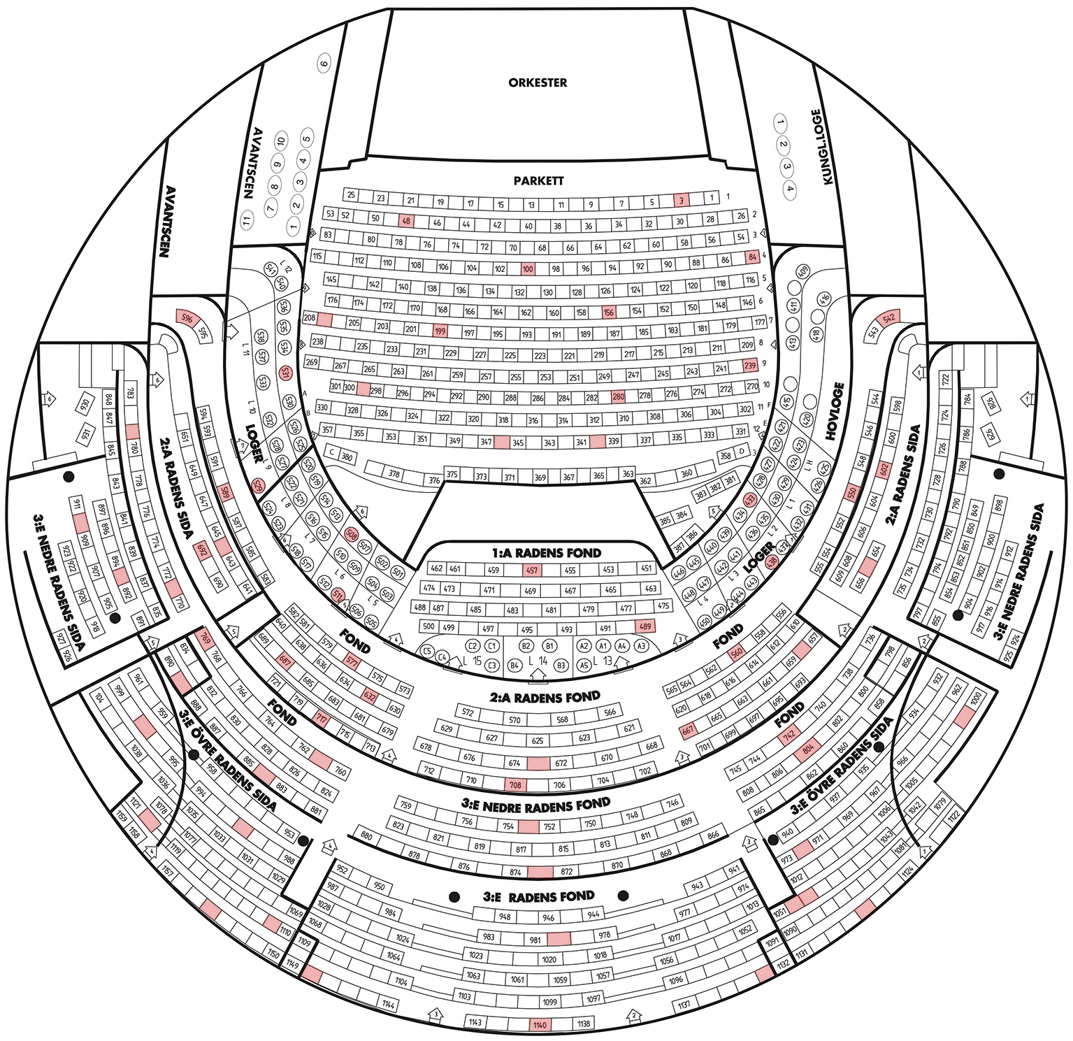 English National Opera Seating Chart