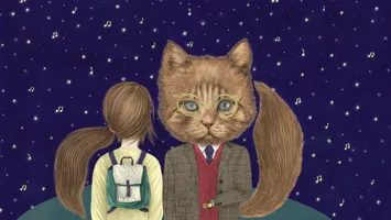 Två personer som står i ett rum, bredvid en säng.